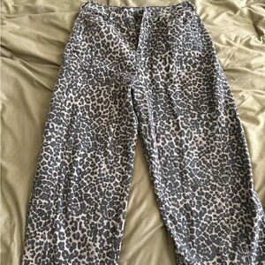 Miou Muse Leopard Print Jeans